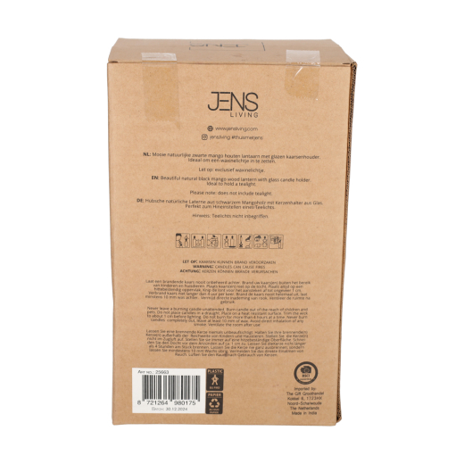 Lantaarn Ravi Naturel Small