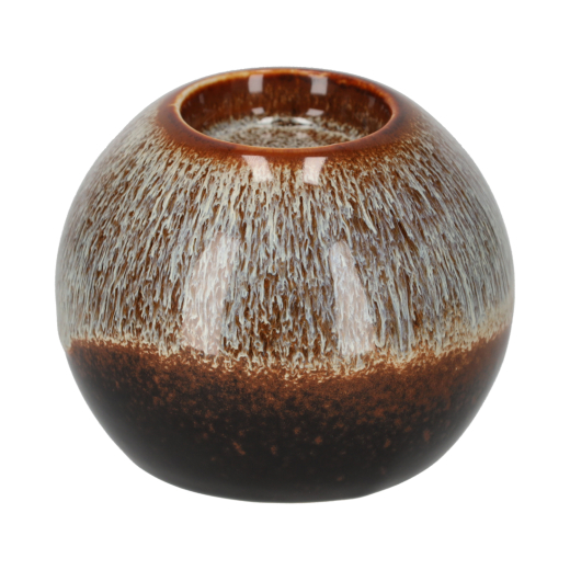 Ronde Theelichthouder Bodhi Bruin