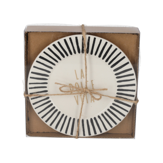 La Dolce Vita Bordjes Zwart set van 2