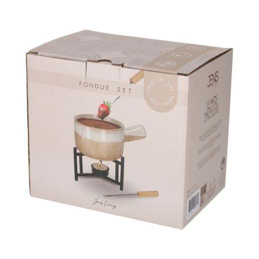 Fondue Set Taupe