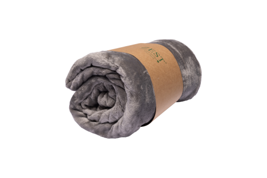 Plaid RECYCLED Flanel Taupe 125x150 cm