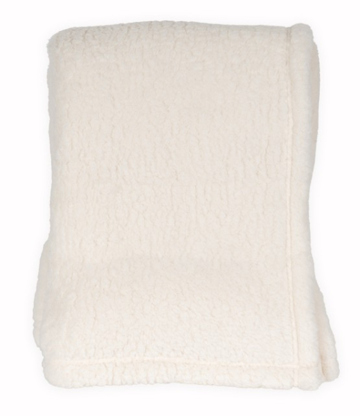 Sherpa Plaid Recycled ivoor