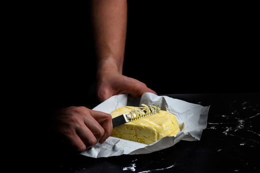 Set van 6 kaas- en botermessen, kleur staal