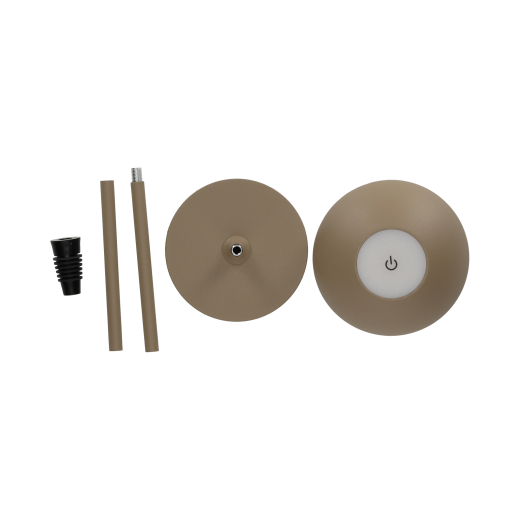 3-in-1 LED Touch Lamp Taupe