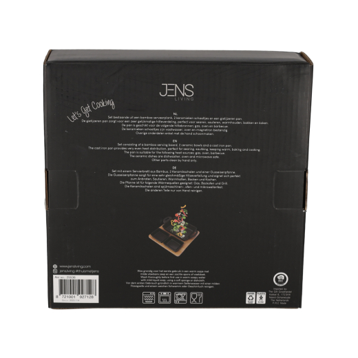 Gietijzeren Serveerset Rechthoek