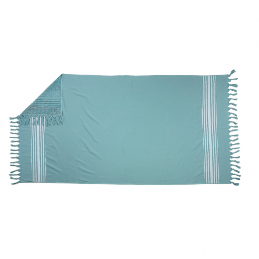 Hamamdoek 90*180 doubleface Zeegroen
