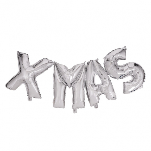 SENZA Foil Balloons XMAS Silver