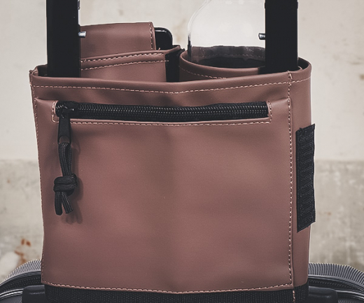 Trolley Bottle Sleeve Dull PU Taupe