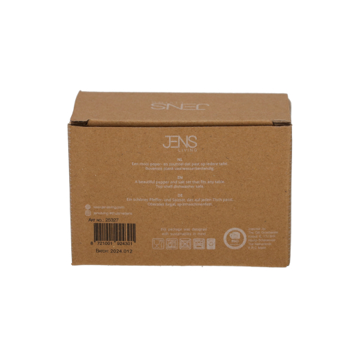 Wafel Peper & Zout Set Steengrijs