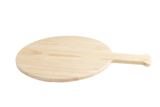 Pizzaplank 415X300X12MM rubberwood