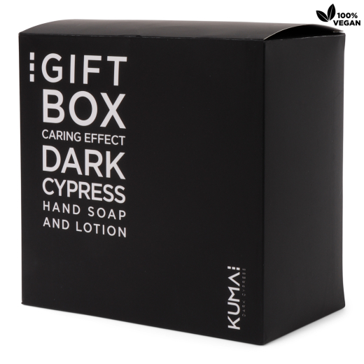 Dark Cypress Giftbox Handzeep+Handlotion+Tray