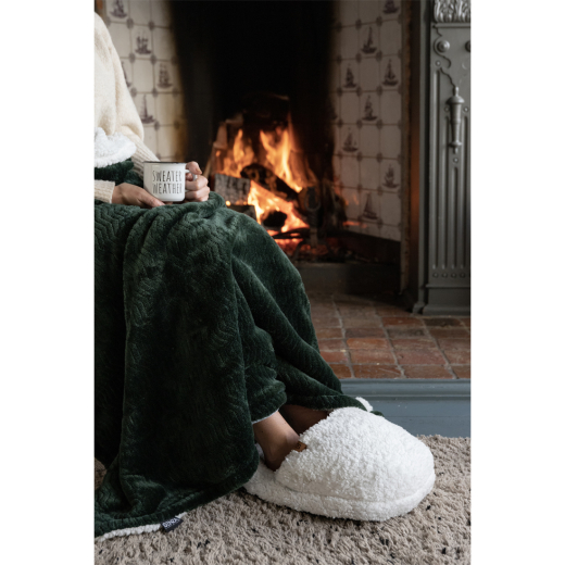 Teddy Voetenwarmer Antraciet