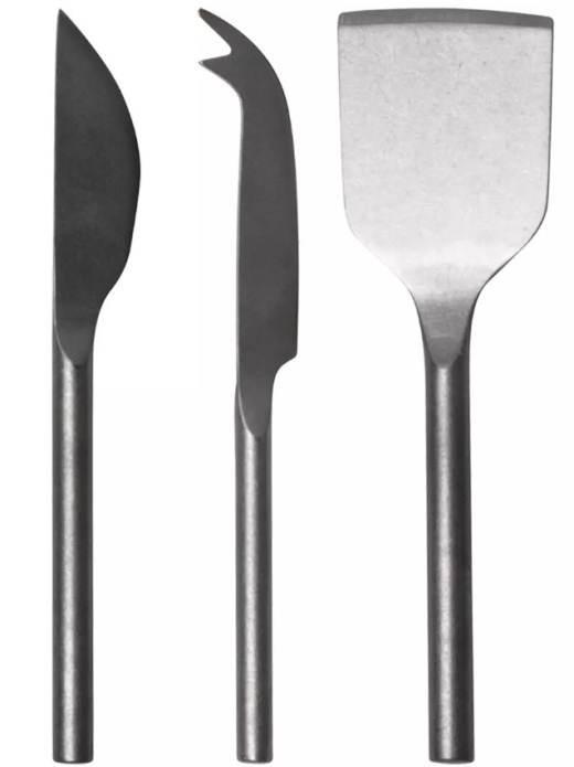 Sunday kaasmesjes vintage zilver set van 3