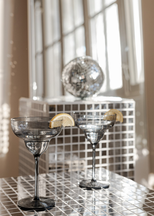 Acryl Cocktailglas Smoke