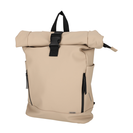 Dull PU Fiets Rugtas Eco Lining Taupe