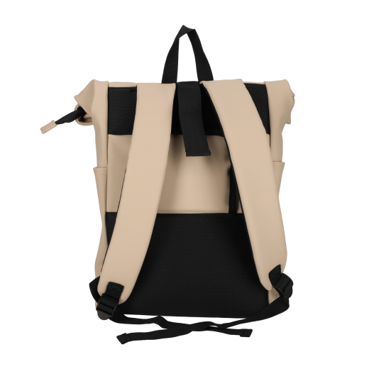 Dull PU Fiets Rugtas Eco Lining Taupe