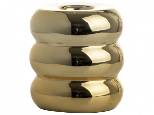 Kaars/theelichthouder ø6cm Goud