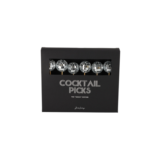 Cocktailprikkers Discoballen 6 stuks