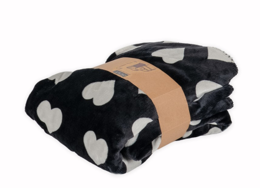 Fleeceplaid Flannel Vacht hartjes