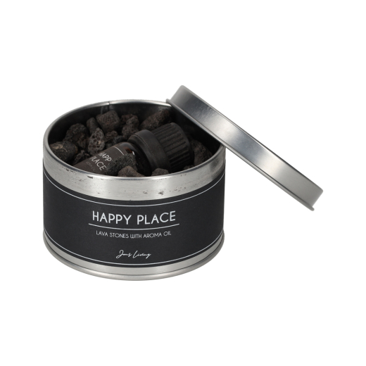 Lavastenen Met Aroma Olie Happy Place