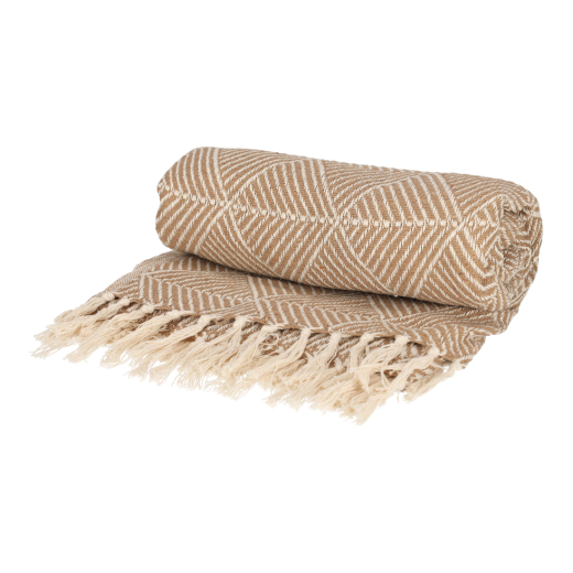 Basic Recycled Cotton Plaid Beige