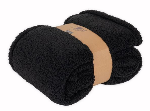 Sherpa Plaid XL Recycled zwart