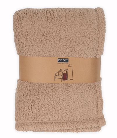 Sherpa Plaid XL Recycled caramel