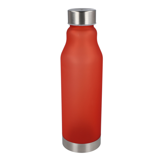 Rpet fles mat 600 ml rood