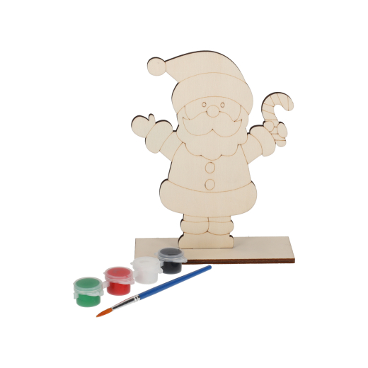 Houten Schilderset Kerstman