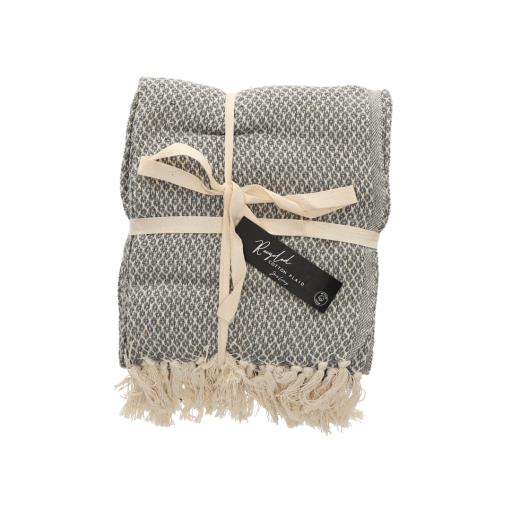 Basic Recycled Cotton Plaid Grijs