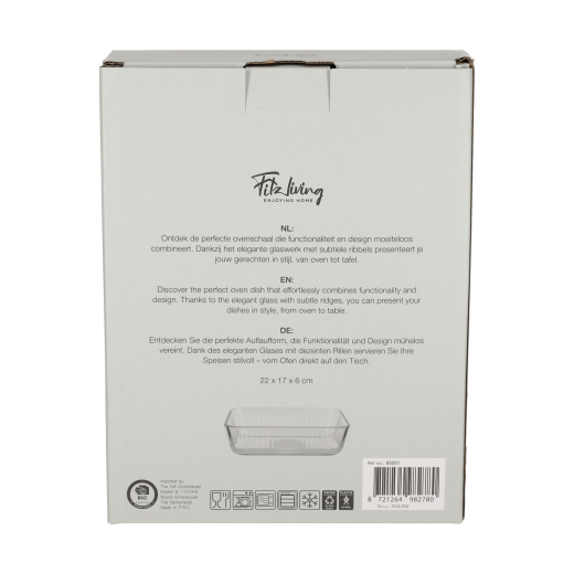 Ovenschaal Ribbel Small