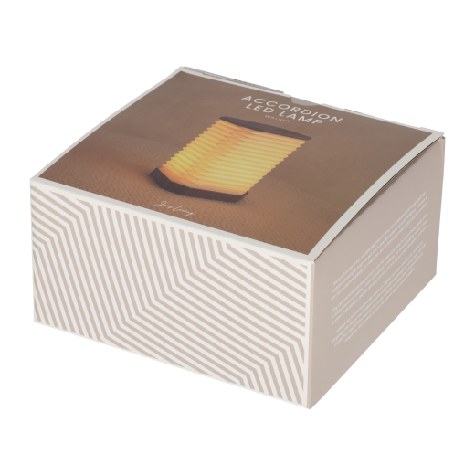 Accordeon LED Lamp Walnoot