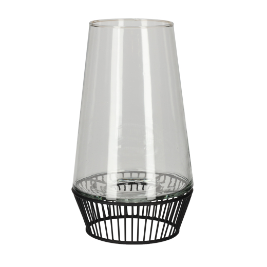 Theelicht Lantaarn Large Zwart