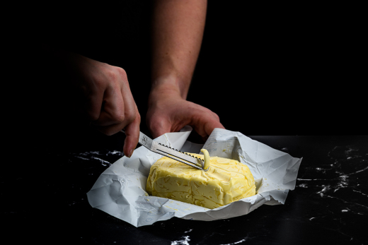 Set van 6 kaas- en botermessen, kleur staal