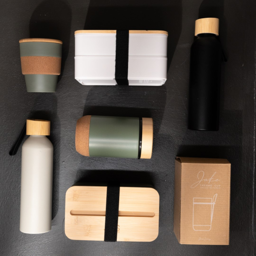 Thermo Beker met Lepel Jake Groen