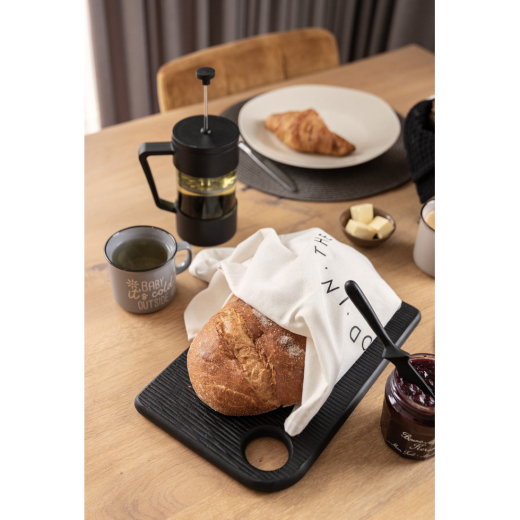 Mango Boterbord Met Mes Zwart